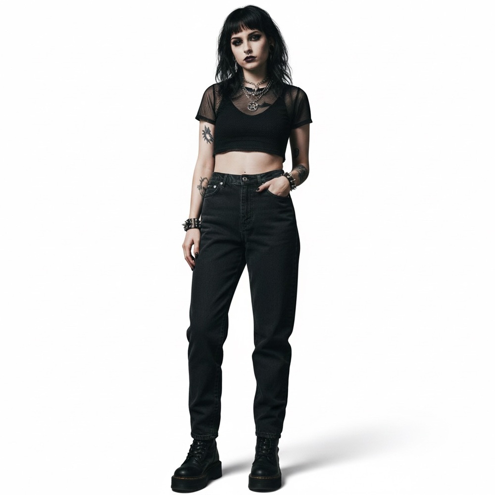 Minga London Black High-Waisted 28” Jeans Size 4 - Picture 11 of 11
